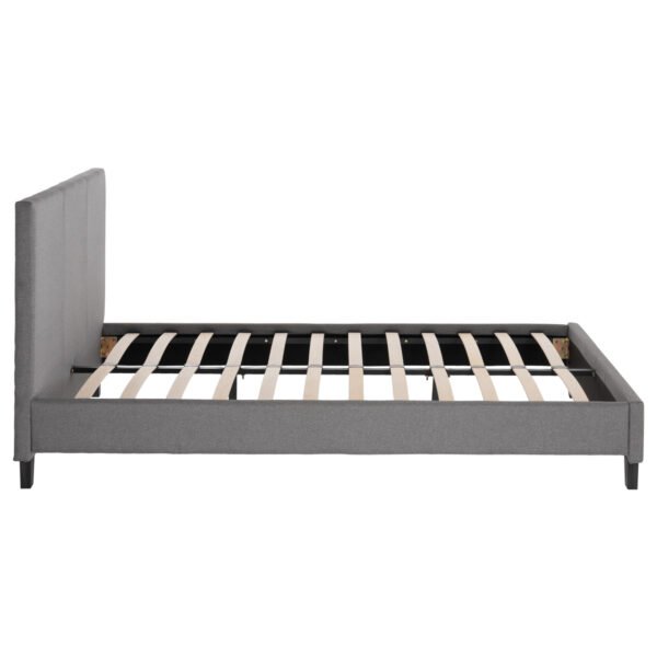 ΚΡΕΒΑΤΙ BECCA ΑΠΟ ΥΦΑΣΜΑ ΓΚΡΙ HM553.11 ΓΙΑ ΣΤΡΩΜΑ 150x200 EK. - Image 5