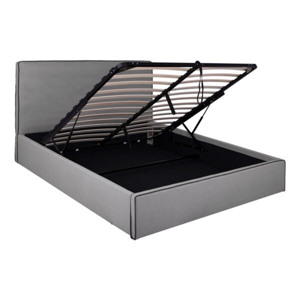 ΚΡΕΒΑΤΙ ALLIE HM584.01 160x200 εκ. ΜΕ ΑΠΟΘΗΚΕΥΤΙΚΟ ΧΩΡΟ ΓΚΡΙ ΥΦΑΣΜΑ - Image 4