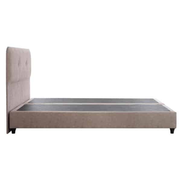 ΚΡΕΒΑΤΙ HM637.22 DOLORES ΜΠΕΖ ΥΦΑΣΜΑ τ.NUBUCK, 150x200 εκ. - Image 5