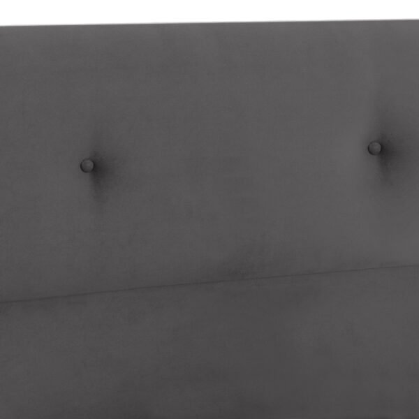 ΚΡΕΒΑΤΙ HM648.10 DOLORES, ΓΚΡΙ ΒΕΛΟΥΔΟ, 120x200 εκ - Image 4