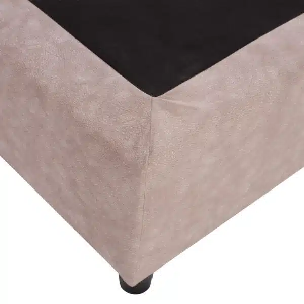 ΚΡΕΒΑΤΙ HM648.22 DOLORES, ΜΠΕΖ ΥΦΑΣΜΑ τ.NUBUCK, 120x200 εκ. - Image 5