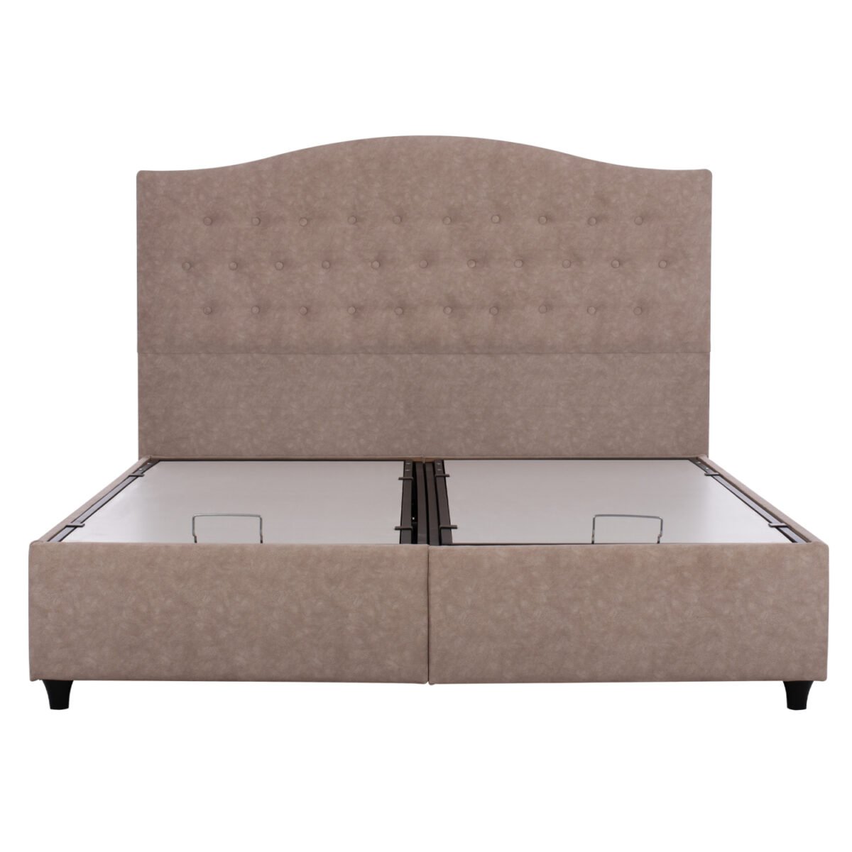 ΚΡΕΒΑΤΙ MALENA ΜΕ ΑΠΟΘΗΚΕΥΤΙΚΟ ΜΠΕΖ ΥΦΑΣΜΑ Τ. NUBUK HM624.22 ΓΙΑ ΣΤΡΩΜΑ 160x200 εκ. - Image 4