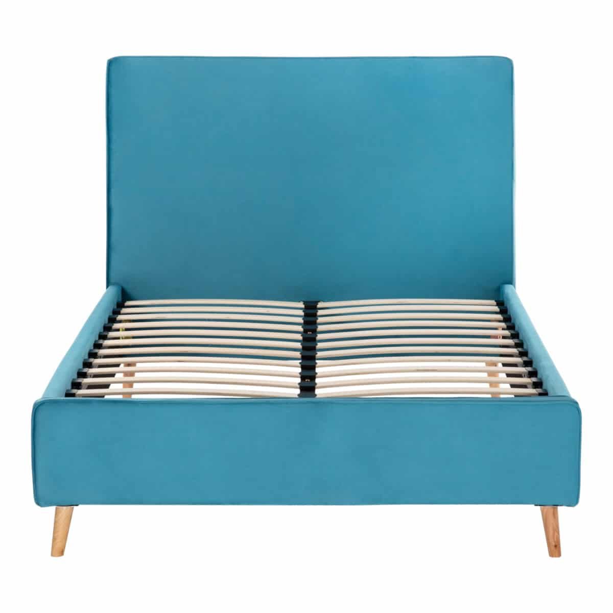 ΚΡΕΒΑΤΙ MAYLIN ΜΕ ΤΙΡΚΟΥΑΖ ΒΕΛΟΥΔΟ HM598.08 ΓΙΑ ΣΤΡΩΜΑ 120x200 EK. - Image 4