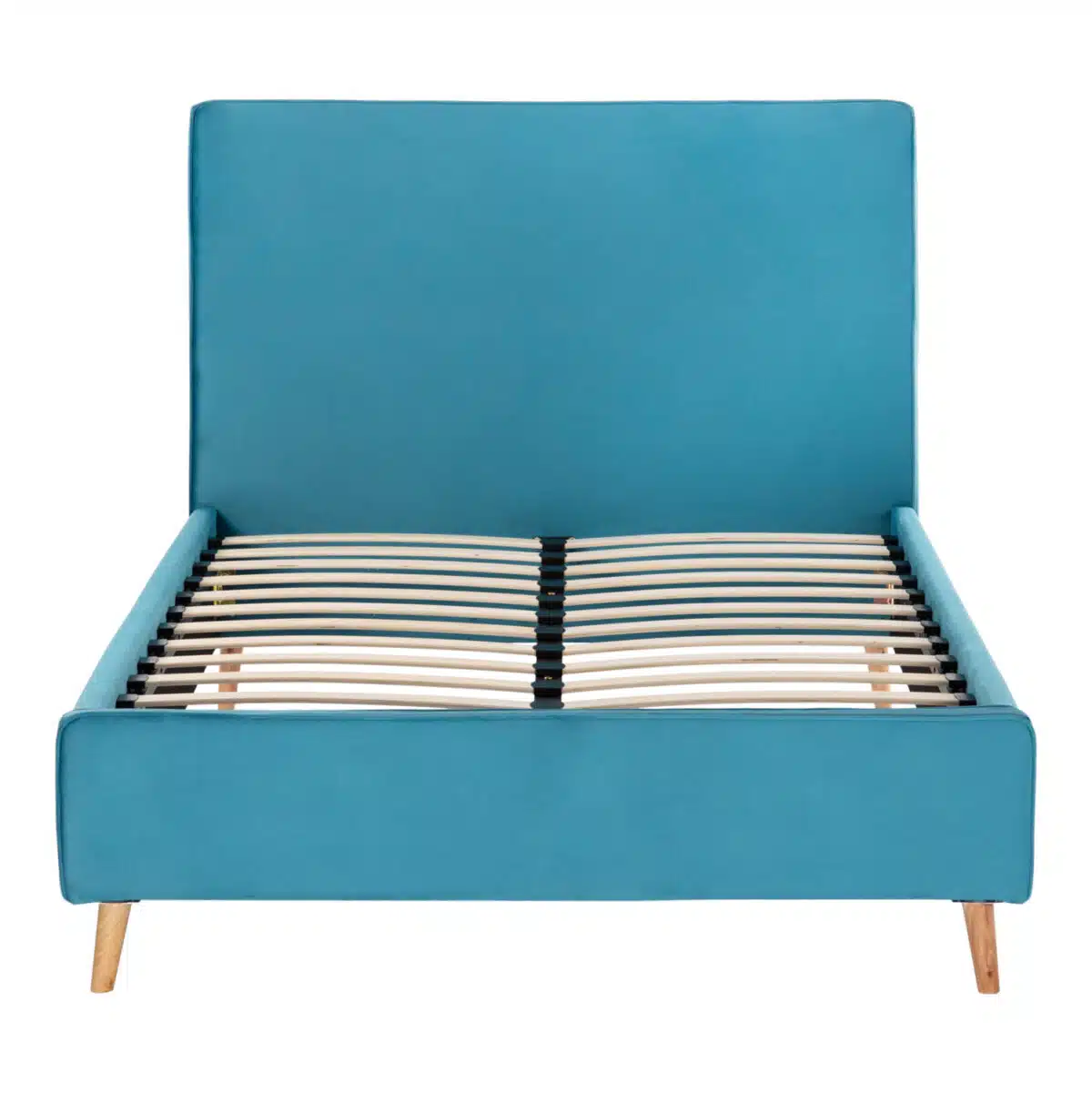 ΚΡΕΒΑΤΙ MAYLIN ΜΕ ΤΙΡΚΟΥΑΖ ΒΕΛΟΥΔΟ HM598.08 ΓΙΑ ΣΤΡΩΜΑ 120x200 EK. - Image 4