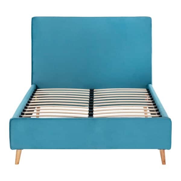 ΚΡΕΒΑΤΙ MAYLIN ΜΕ ΤΙΡΚΟΥΑΖ ΒΕΛΟΥΔΟ HM598.08 ΓΙΑ ΣΤΡΩΜΑ 120x200 EK. - Image 4