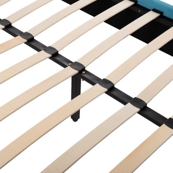 ΚΡΕΒΑΤΙ MAYLIN ΜΕ ΤΙΡΚΟΥΑΖ ΒΕΛΟΥΔΟ HM598.08 ΓΙΑ ΣΤΡΩΜΑ 120x200 EK. - Image 9