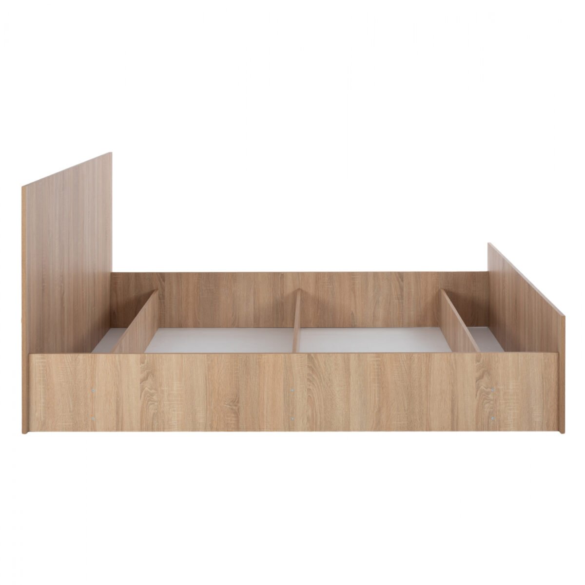 ΚΡΕΒΑΤΙ ADLER ΜΕΛΑΜΙΝΗΣ ΔΙΠΛΟ ΓΙΑ ΣΤΡΩΜΑ 160Χ200εκ. SONOMA OAK HM2432 - Image 4