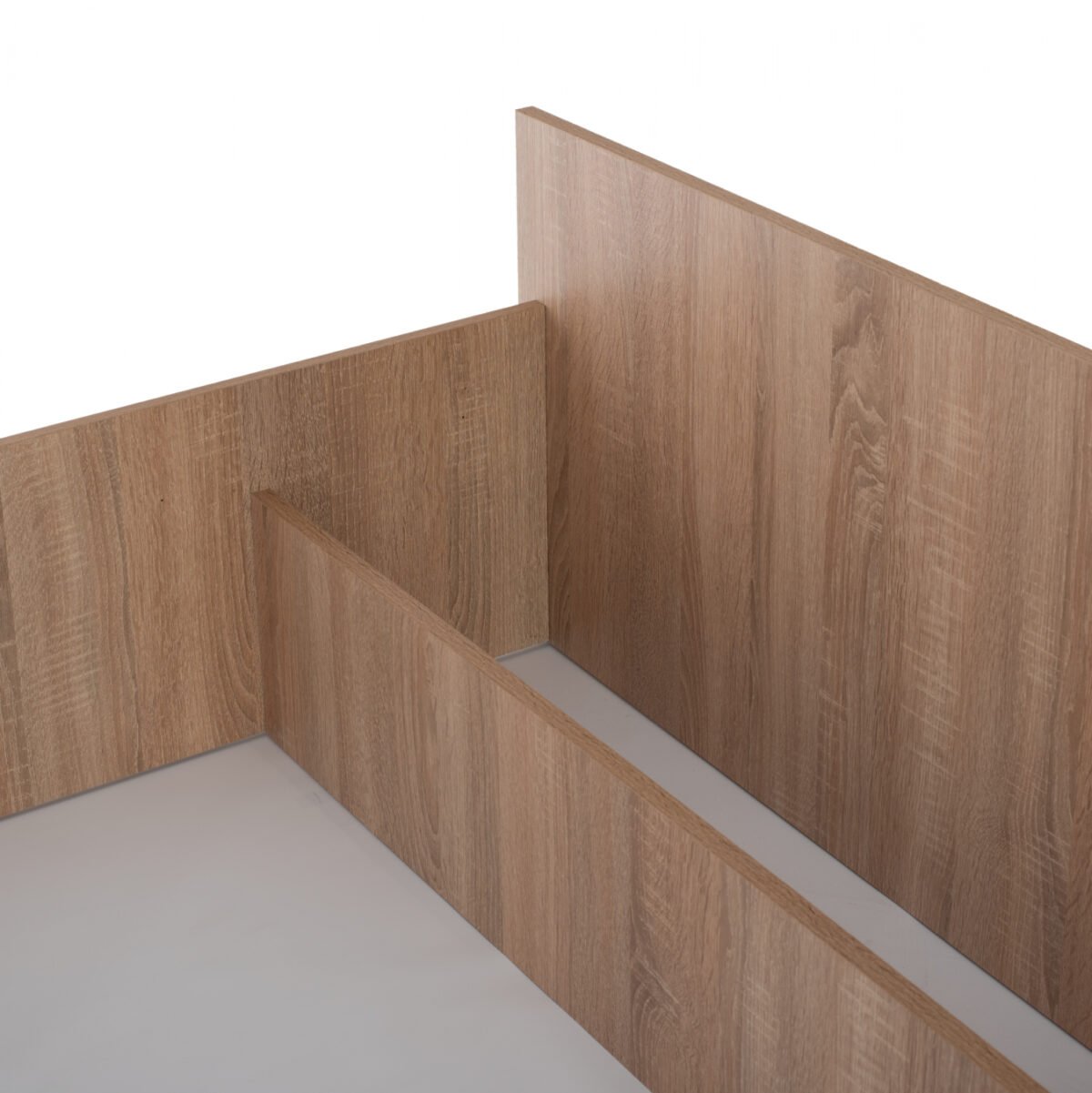 ΚΡΕΒΑΤΙ ADLER ΜΕΛΑΜΙΝΗΣ ΔΙΠΛΟ ΓΙΑ ΣΤΡΩΜΑ 160Χ200εκ. SONOMA OAK HM2432 - Image 7