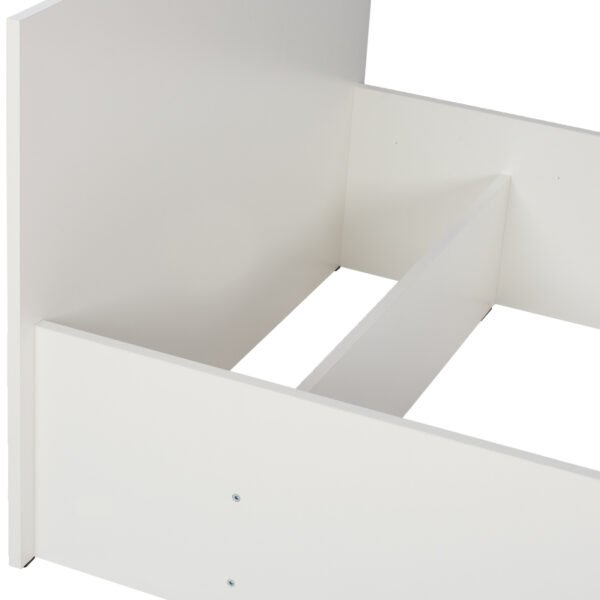 ΚΡΕΒΑΤΙ ADLER ΜΕΛΑΜΙΝΗΣ ΜΟΝΟ ΓΙΑ ΣΤΡΩΜΑ 90Χ200εκ. ΛΕΥΚΟ HM2433.03 - Image 7