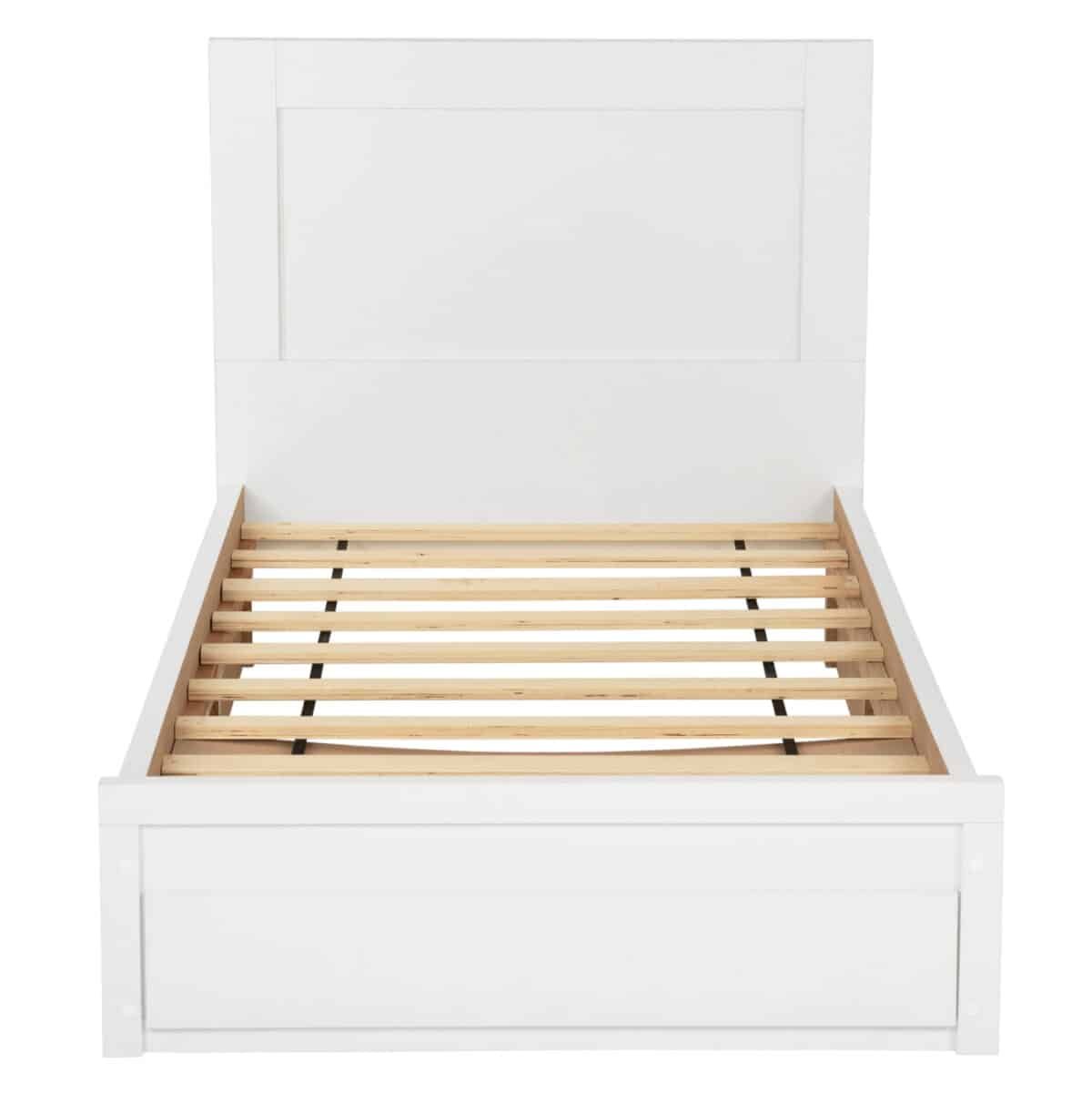 ΚΡΕΒΑΤΙ MELANY HM346.05 ΜΕ 1 ΣΥΡΤΑΡΙ ΛΕΥΚΟ ΓΙΑ ΣΤΡΩΜΑ 90Χ190 εκ. - Image 5