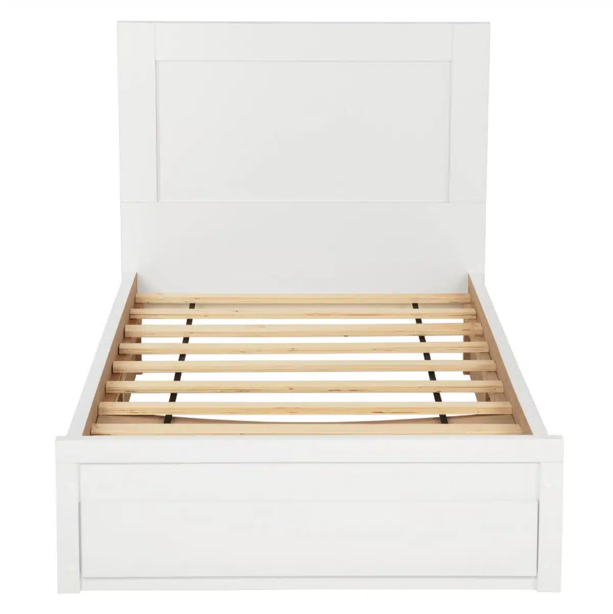 ΚΡΕΒΑΤΙ MELANY HM346.05 ΜΕ 1 ΣΥΡΤΑΡΙ ΛΕΥΚΟ ΓΙΑ ΣΤΡΩΜΑ 90Χ190 εκ. - Image 5