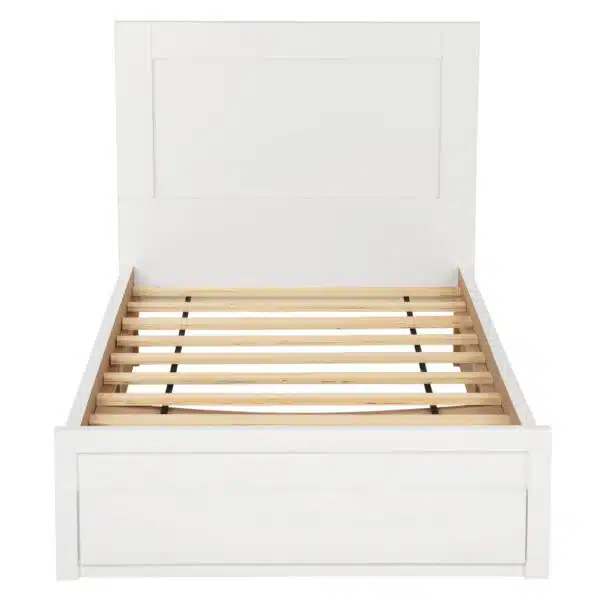 ΚΡΕΒΑΤΙ MELANY HM346.05 ΜΕ 1 ΣΥΡΤΑΡΙ ΛΕΥΚΟ ΓΙΑ ΣΤΡΩΜΑ 90Χ190 εκ. - Image 5