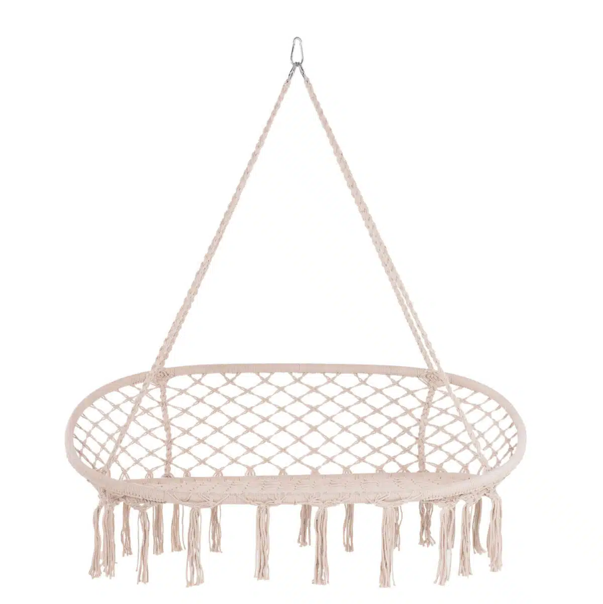 ΚΡΕΜΑΣΤΗ 2ΘΕΣΙΑ ΦΩΛΙΑ ΜΑΚΡΑΜΕ NEENA ΣΕ ΜΠΕΖ ΧΡΩΜΑ HM5769 130x67x120-140Yεκ. - Image 3