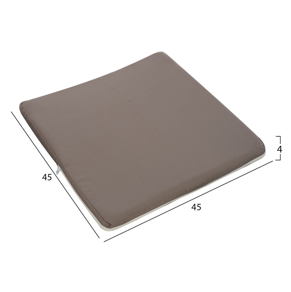 ΜΑΞΙΛΑΡΙ ΚΑΡΕΚΛΑΣ POLYESTER CHIOS ΓΚΡΙ HM11240.10P 45X45X4κ. - Image 2