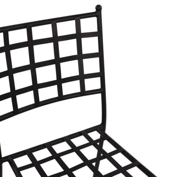 ΜΕΤΑΛΛΙΚΗ ΚΑΡΕΚΛΑ EMERY HM5509 ΣΕ ΜΑΥΡΗ ΑΠΟΧΡΩΣΗ 46x58x88  cm - Image 7