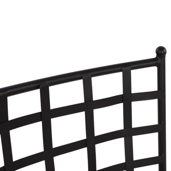 ΜΕΤΑΛΛΙΚΗ ΚΑΡΕΚΛΑ EMERY HM5509 ΣΕ ΜΑΥΡΗ ΑΠΟΧΡΩΣΗ 46x58x88  cm - Image 9