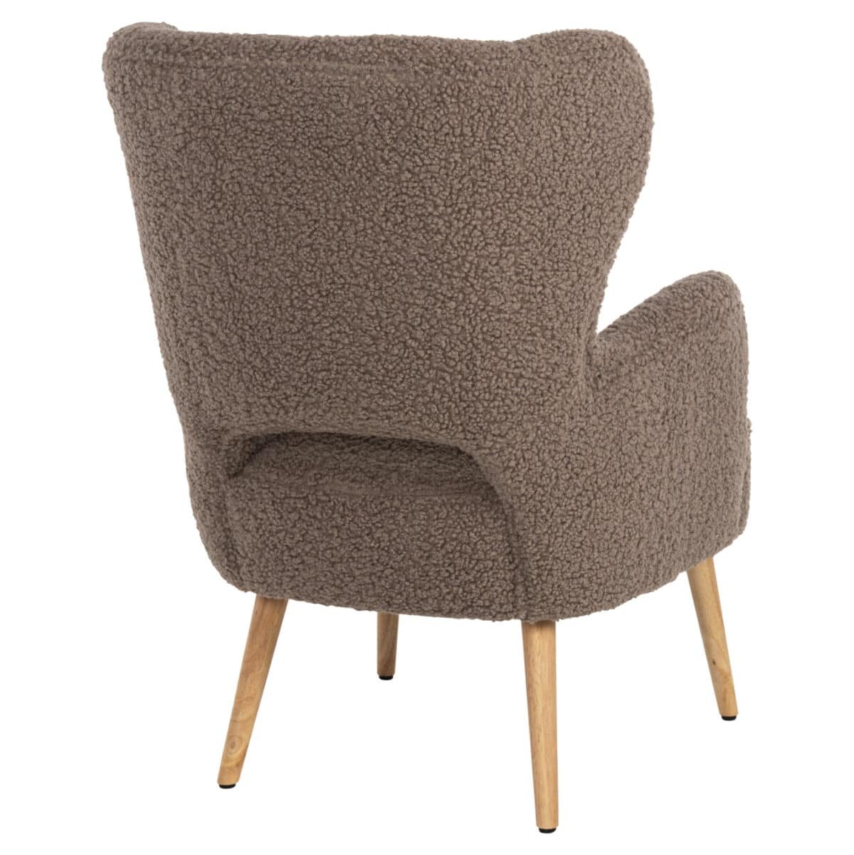 ΜΠΕΡΖΕΡΑ ΠΟΛΥΘΡΟΝΑ MYLIE ΜΠΟΥΚΛΕ ΥΦΑΣΜΑ ΚΑΦΕ ΑΝΟΙΧΤΟ HM8394.25 67x75x93Υ εκ. - Image 5