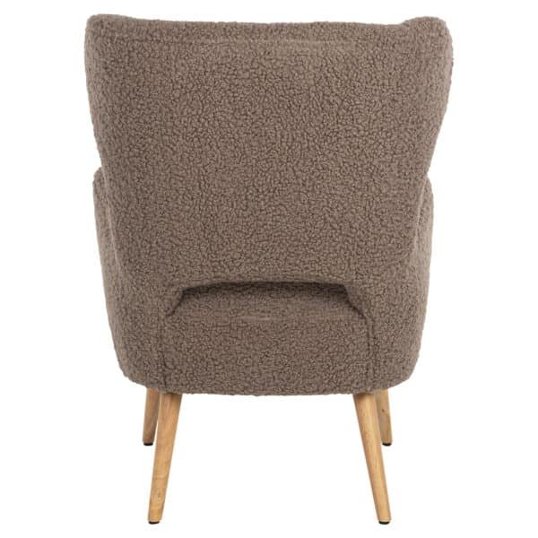 ΜΠΕΡΖΕΡΑ ΠΟΛΥΘΡΟΝΑ MYLIE ΜΠΟΥΚΛΕ ΥΦΑΣΜΑ ΚΑΦΕ ΑΝΟΙΧΤΟ HM8394.25 67x75x93Υ εκ. - Image 6