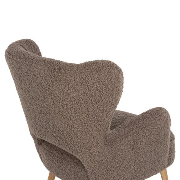 ΜΠΕΡΖΕΡΑ ΠΟΛΥΘΡΟΝΑ MYLIE ΜΠΟΥΚΛΕ ΥΦΑΣΜΑ ΚΑΦΕ ΑΝΟΙΧΤΟ HM8394.25 67x75x93Υ εκ. - Image 9