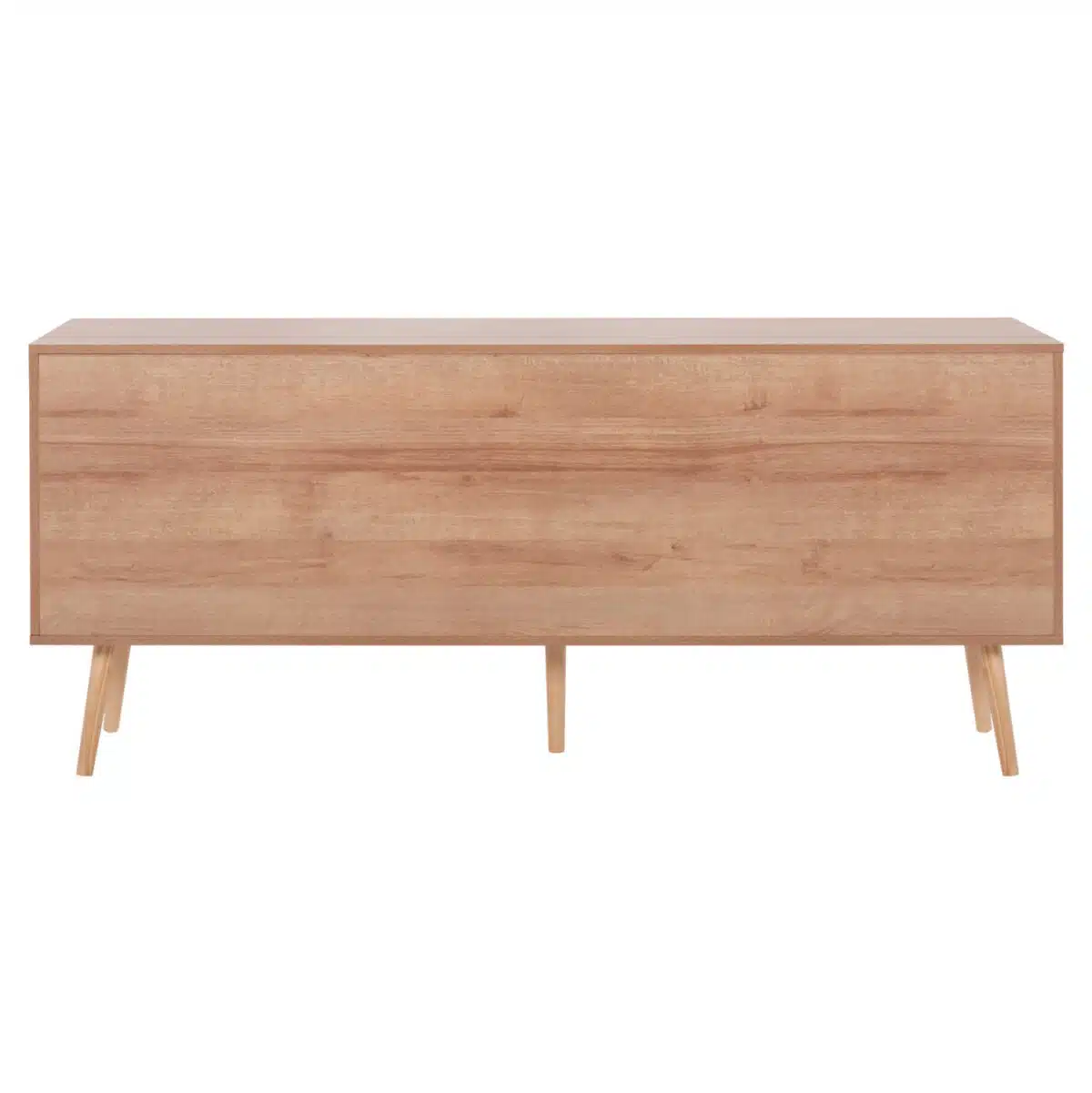 ΜΠΟΥΦΕΣ COLM HM9440.11 ΜΕΛΑΜΙΝΗΣ & ΣΥΝΘΕΤΙΚΟ RATTAN ΣΤΙΣ 4 ΠΟΡΤΕΣ 160x39,5x71Yεκ. - Image 5