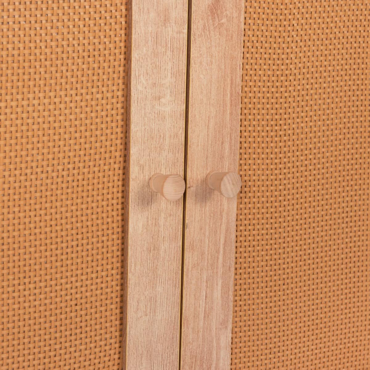 ΜΠΟΥΦΕΣ COLM HM9440.11 ΜΕΛΑΜΙΝΗΣ & ΣΥΝΘΕΤΙΚΟ RATTAN ΣΤΙΣ 4 ΠΟΡΤΕΣ 160x39,5x71Yεκ. - Image 7