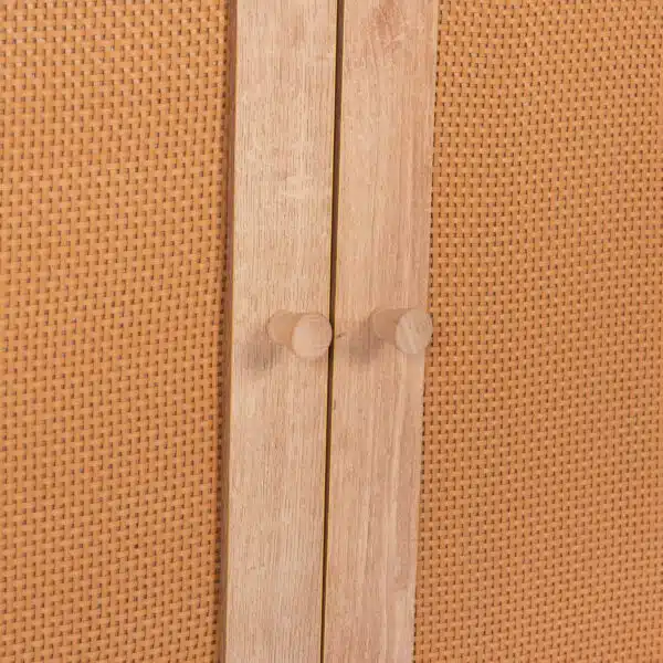 ΜΠΟΥΦΕΣ COLM HM9440.11 ΜΕΛΑΜΙΝΗΣ & ΣΥΝΘΕΤΙΚΟ RATTAN ΣΤΙΣ 4 ΠΟΡΤΕΣ 160x39,5x71Yεκ. - Image 7