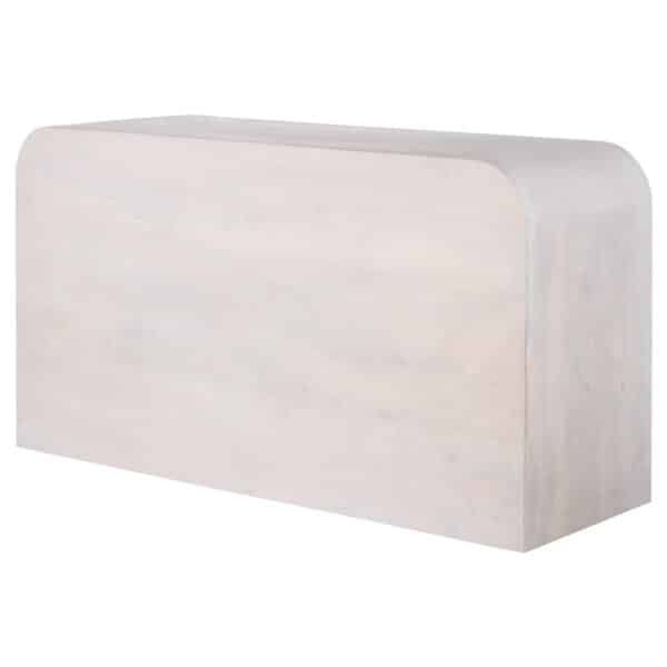 ΜΠΟΥΦΕΣ HANDYR HM9705 ΜΑΣΙΦ ΞΥΛΟ MANGO ΣΕ ΛΕΥΚΟ ΧΡΩΜΑ 165x35x75Yεκ. - Image 4