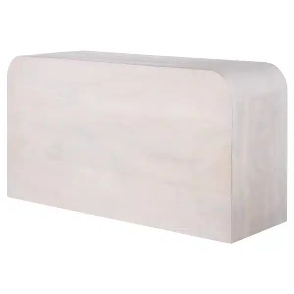 ΜΠΟΥΦΕΣ HANDYR HM9705 ΜΑΣΙΦ ΞΥΛΟ MANGO ΣΕ ΛΕΥΚΟ ΧΡΩΜΑ 165x35x75Yεκ. - Image 4
