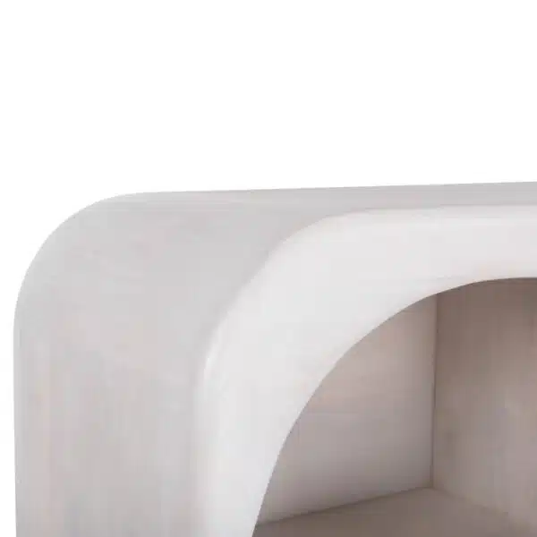 ΜΠΟΥΦΕΣ HANDYR HM9705 ΜΑΣΙΦ ΞΥΛΟ MANGO ΣΕ ΛΕΥΚΟ ΧΡΩΜΑ 165x35x75Yεκ. - Image 6