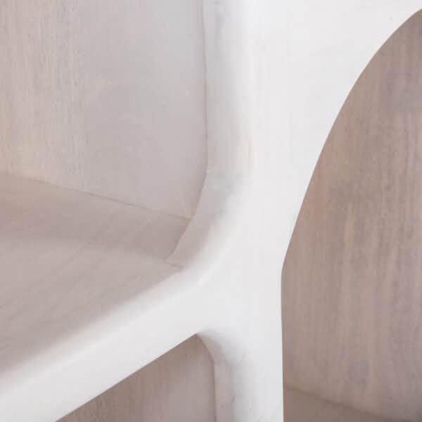 ΜΠΟΥΦΕΣ HANDYR HM9705 ΜΑΣΙΦ ΞΥΛΟ MANGO ΣΕ ΛΕΥΚΟ ΧΡΩΜΑ 165x35x75Yεκ. - Image 7