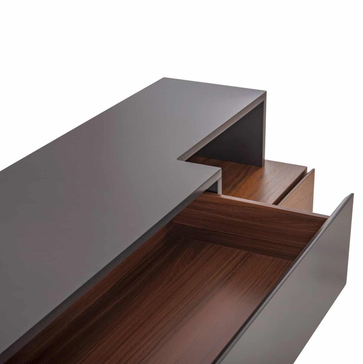 ΜΠΟΥΦΕΣ PREDA HM9747 MDF ΜΕ ΚΑΡΥΔΙ & ΣΚΟΥΡΟ ΓΚΡΙ ΚΑΠΛΑΜΑ 167x28-40x80Υεκ. - Image 7