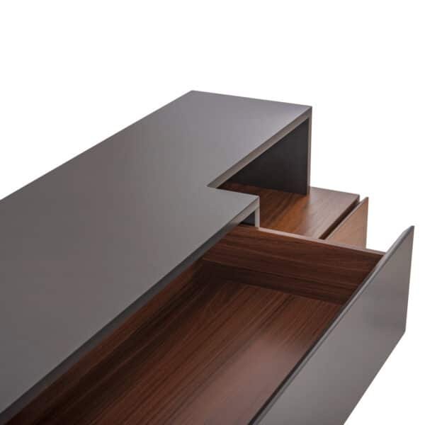 ΜΠΟΥΦΕΣ PREDA HM9747 MDF ΜΕ ΚΑΡΥΔΙ & ΣΚΟΥΡΟ ΓΚΡΙ ΚΑΠΛΑΜΑ 167x28-40x80Υεκ. - Image 7