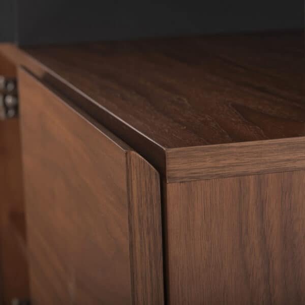 ΜΠΟΥΦΕΣ PREDA HM9747 MDF ΜΕ ΚΑΡΥΔΙ & ΣΚΟΥΡΟ ΓΚΡΙ ΚΑΠΛΑΜΑ 167x28-40x80Υεκ. - Image 8