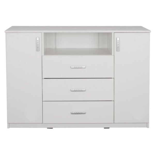 ΜΠΟΥΦΕΣ ΜΕ 2 ΝΤΟΥΛΑΠΙΑ Κ 3 ΣΥΡΤΑΡΙΑ ADLER ΛΕΥΚΟΣ HM2430.03 120X45X85Y εκ. - Image 3