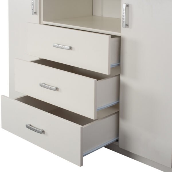 ΜΠΟΥΦΕΣ ΜΕ 2 ΝΤΟΥΛΑΠΙΑ Κ 3 ΣΥΡΤΑΡΙΑ ADLER ΛΕΥΚΟΣ HM2430.03 120X45X85Y εκ. - Image 8