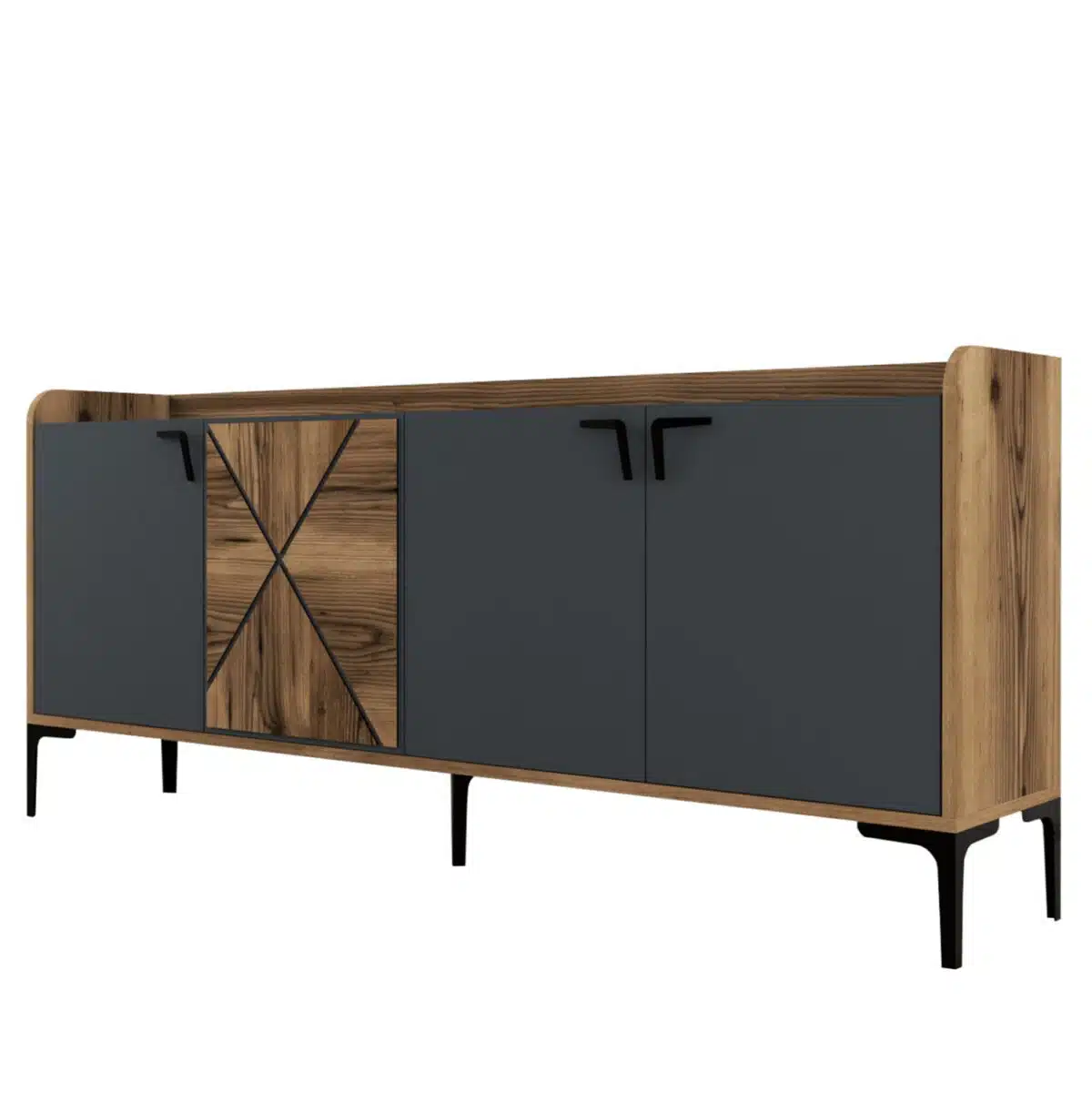 ΜΠΟΥΦΕΣ ΜΕΛΑΜΙΝΗΣ ΚΑΡΥΔΙ ΚΑΙ ΑΝΘΡΑΚΙ 180x35x78Yεκ. HM9433.01 - Image 7