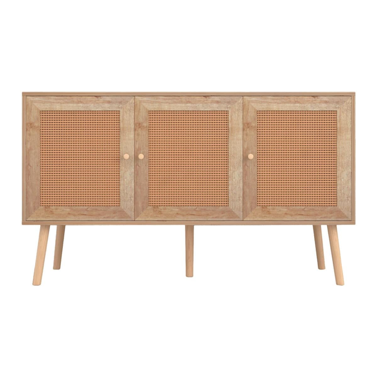 ΜΠΟΥΦΕΣ ΜΕΛΑΜΙΝΗΣ COLM- ΣΥΝΘ. RATTAN ΣΤΙΣ ΠΟΡΤΕΣ HM9220.11 120Χ39Χ70Υεκ. - Image 3