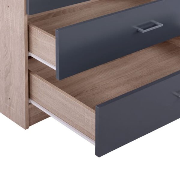 ΝΤΟΥΛΑΠΑ 2ΦΥΛΛΗ ME 2 ΣΥΡΤΑΡΙΑ REINA HM338.04 SONAMA-ΓΚΡΙ 80Χ42Χ180Υ εκ. - Image 5