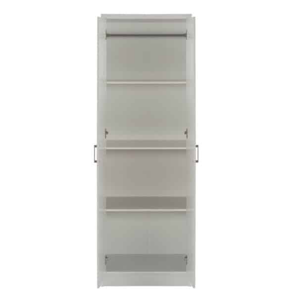 ΝΤΟΥΛΑΠΑ 2ΦΥΛΛΗ BAILEY ΜΕ ΤΡΙΑ ΡΑΦΙΑ HM337.05 ΜΕΛΑΜΙΝΗ ΛΕΥΚΗ 60Χ43Χ181Υεκ. - Image 4