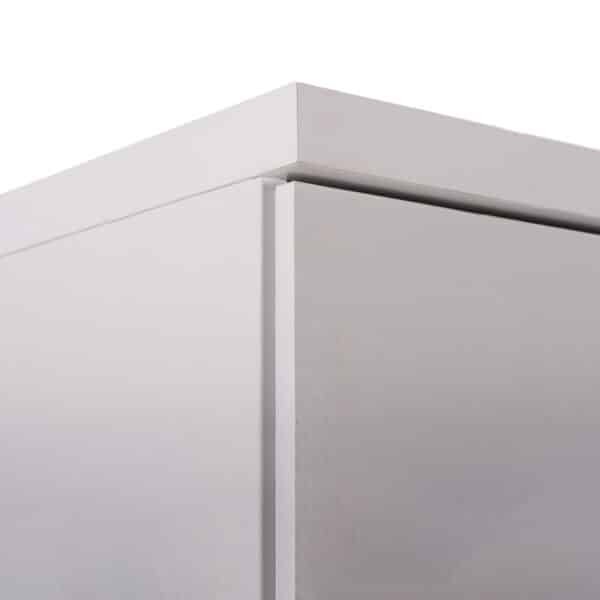 ΝΤΟΥΛΑΠΑ 2ΦΥΛΛΗ BAILEY ΜΕ ΤΡΙΑ ΡΑΦΙΑ HM337.05 ΜΕΛΑΜΙΝΗ ΛΕΥΚΗ 60Χ43Χ181Υεκ. - Image 6