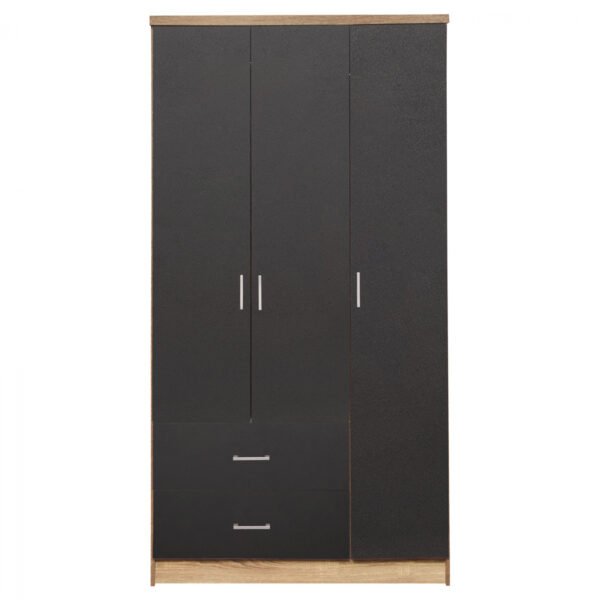 ΝΤΟΥΛΑΠΑ 3ΦΥΛΛΗ ME 2 ΣΥΡΤΑΡΙΑ CAESAR HM340.04 SONAMA ΜΕ ΓΚΡΙ 89x42,5Χ181εκ. - Image 4