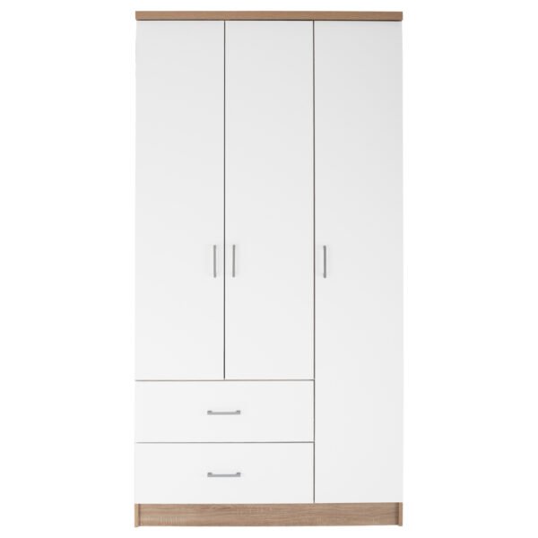 ΝΤΟΥΛΑΠΑ 3ΦΥΛΛΗ ME 2 ΣΥΡΤΑΡΙΑ CAESAR HM340.06 SONAMA - ΛΕΥΚO 89x42,5x181 εκ. - Image 4