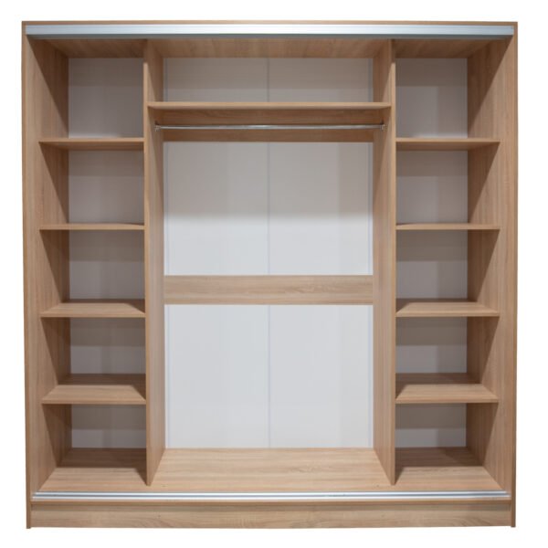 ΝΤΟΥΛΑΠΑ 3ΦΥΛΛΗ ΣΥΡΟΜΕΝΗ ΜΕ ΚΑΘΡΕΠΤΗ SONAMA OAK HM2435 200X60X210Υεκ - Image 4