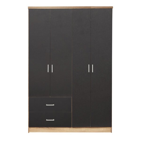 ΝΤΟΥΛΑΠΑ 4ΦΥΛΛΗ BRIANA ME 2 ΣΥΡΤΑΡΙΑ HM339.04 SONAMA-ΓΚΡΙ 120Χ42,5Χ180,5εκ. - Image 4