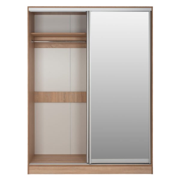 ΝΤΟΥΛΑΠΑ ΔΙΦΥΛΛΗ ΣΥΡΟΜΕΝΗ ΜΕ ΚΑΘΡΕΠΤΗ SONAMA HM2434 160x60x210 εκ. - Image 3