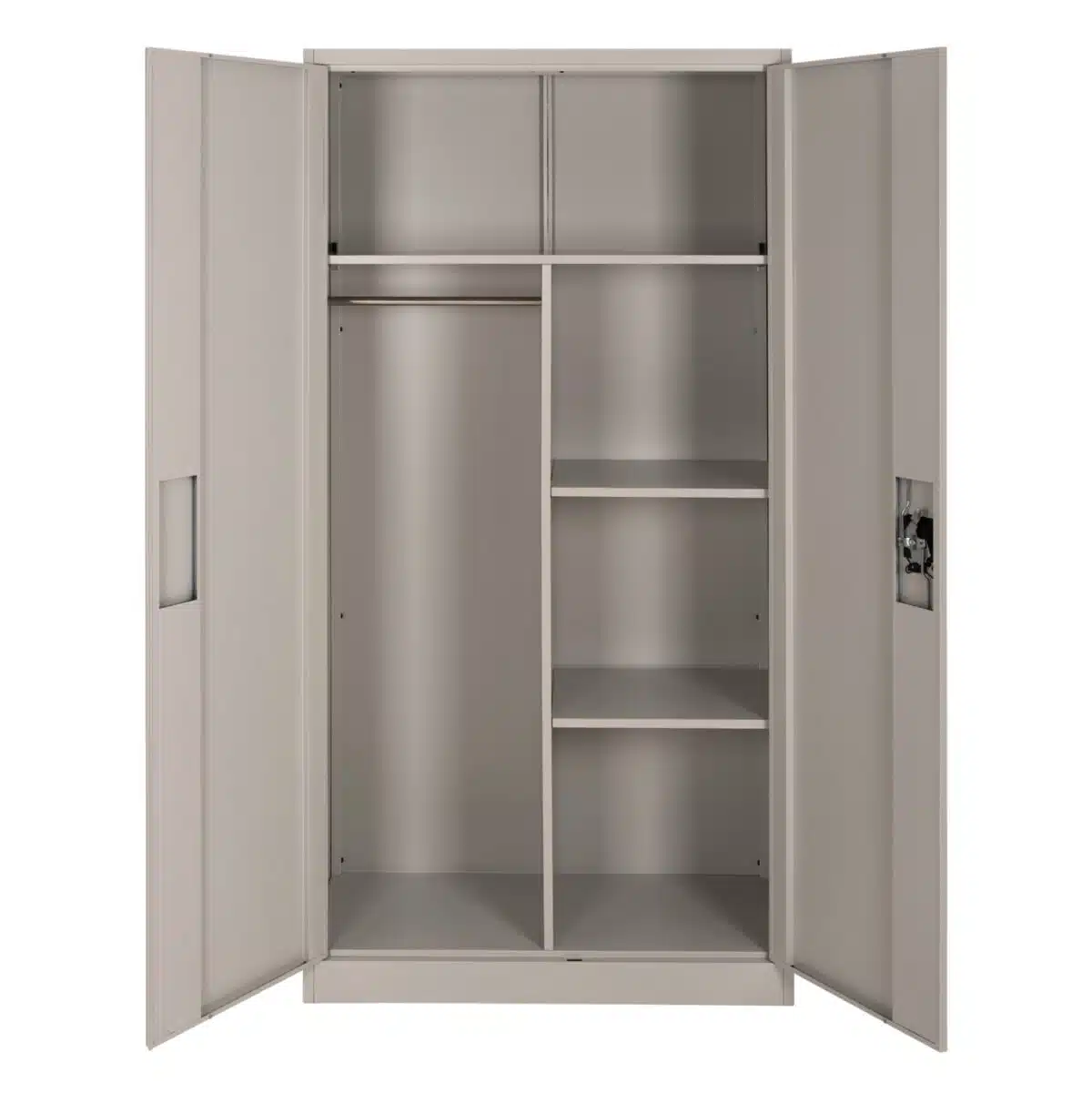 ΝΤΟΥΛΑΠΑ ΜΕΤΑΛΛΙΚΗ CLOD HM5961.11 2ΦΥΛΛΗ ΜΕ ΧΩΡΙΣΜΑ ΑΝΟΙΧΤΟ ΓΚΡΙ 90Χ40Χ180Yεκ. - Image 5