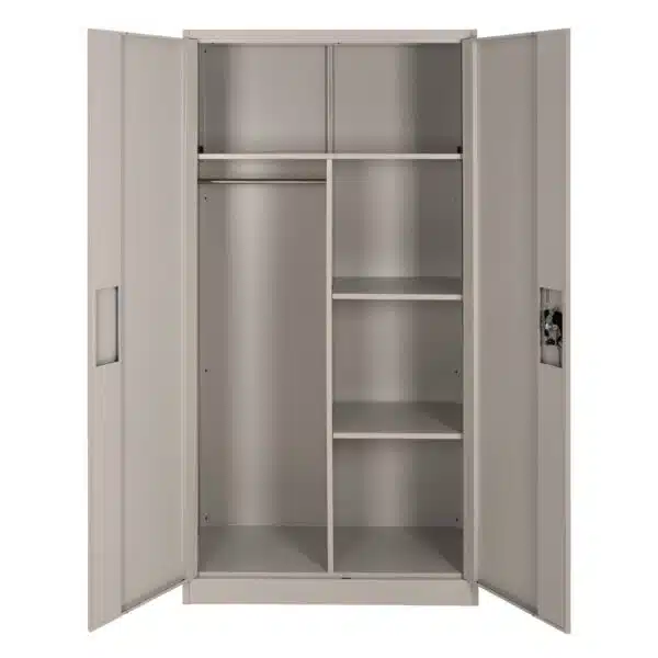 ΝΤΟΥΛΑΠΑ ΜΕΤΑΛΛΙΚΗ CLOD HM5961.11 2ΦΥΛΛΗ ΜΕ ΧΩΡΙΣΜΑ ΑΝΟΙΧΤΟ ΓΚΡΙ 90Χ40Χ180Yεκ. - Image 5