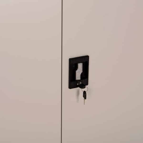 ΝΤΟΥΛΑΠΑ ΜΕΤΑΛΛΙΚΗ DURON HM5959.11 ΔΙΦΥΛΛΗ ΜΕ 5 ΑΠΟΘΗΚΕΥΤΙΚΟΥΣ ΧΩΡΟΥΣ ΓΚΡΙ 90Χ40Χ180Υεκ. - Image 8