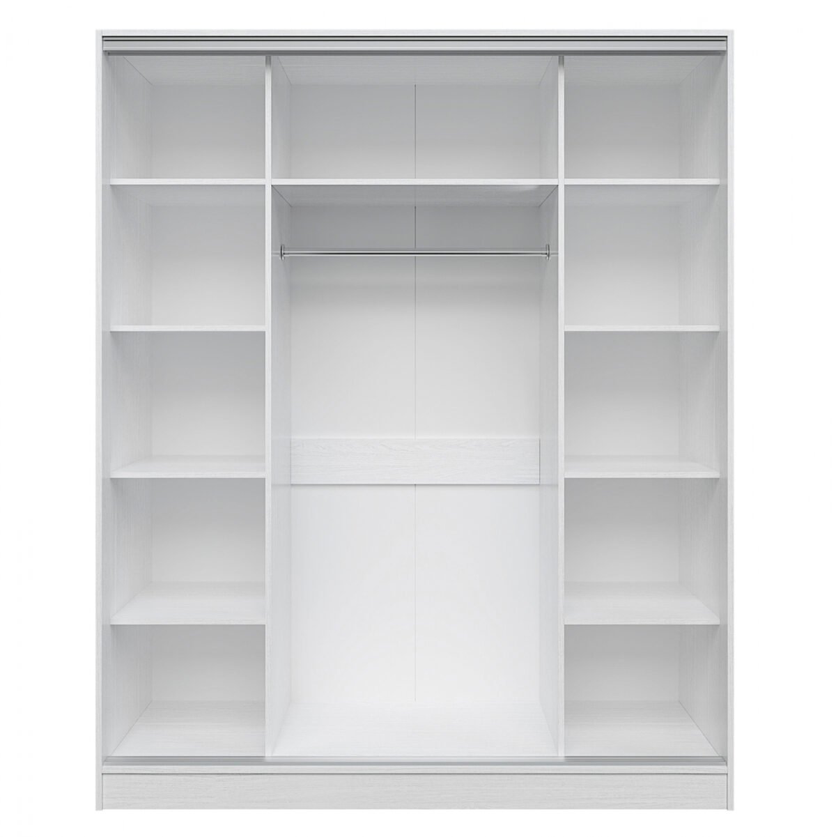 ΝΤΟΥΛΑΠΑ ΣΥΡΟΜΕΝΗ ADLER ΜΕΛΑΜΙΝΗΣ ΛΕΥΚΗ ΜΕ ΚΑΘΡΕΦΤΗ 3ΦΥΛΛΗ HM2461.03  183x60x220 εκ. - Image 3