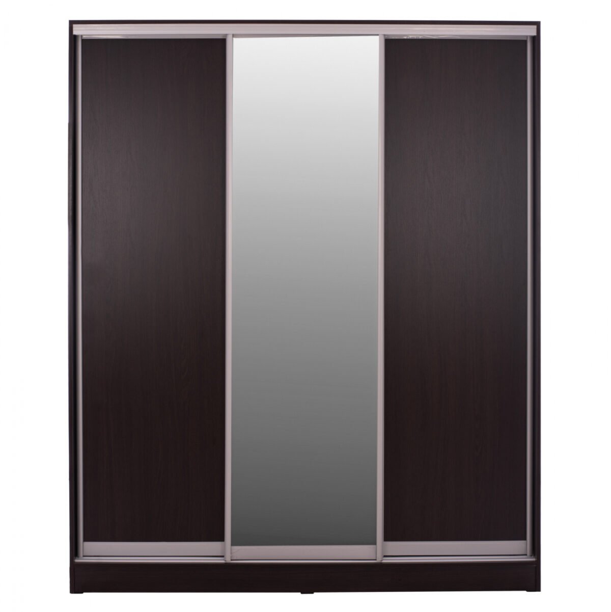 ΝΤΟΥΛΑΠΑ ΣΥΡΟΜΕΝΗ ADLER ΜΕΛΑΜΙΝΗΣ WENGE ΜΕ ΚΑΘΡΕΦΤΗ 3ΦΥΛΛΗ HM2461.02 183x60x220 εκ. - Image 3